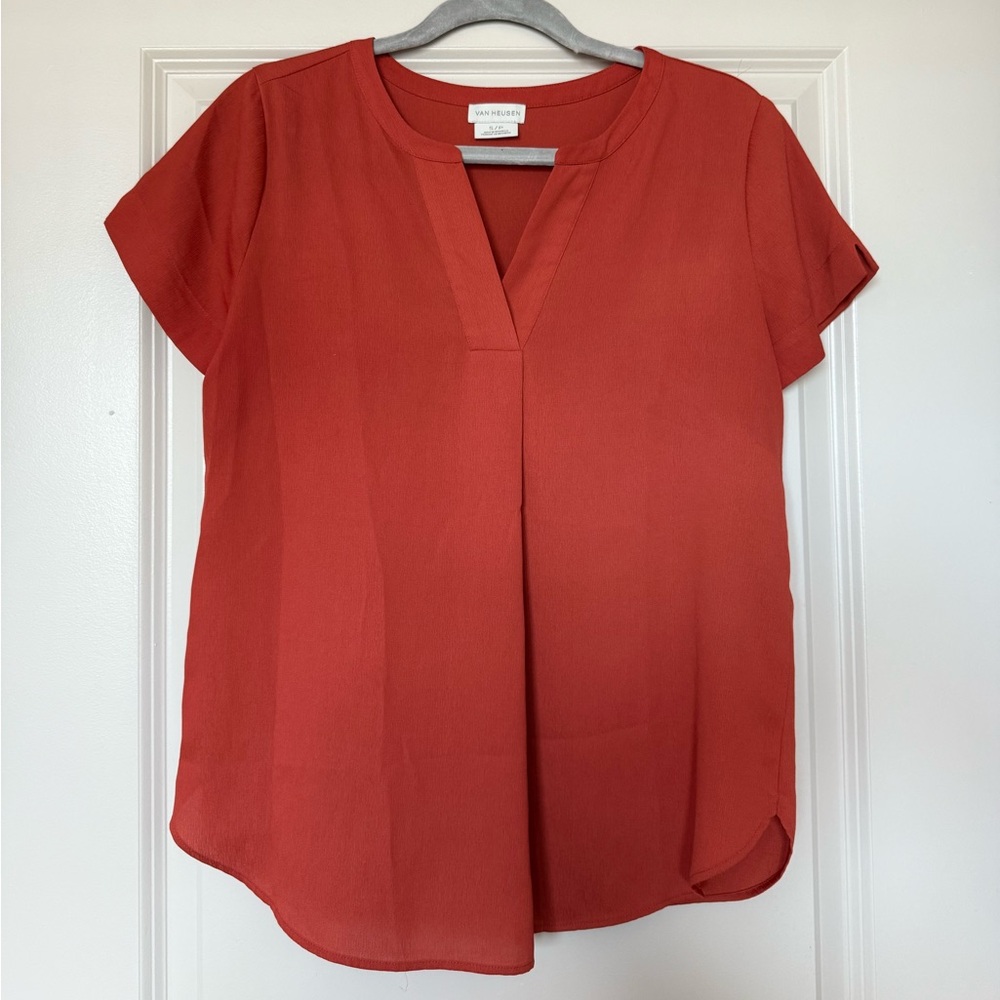 Van Heusen Rust Blouse Small